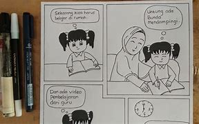 Gambar Komik Pendidikan 6 Kotak